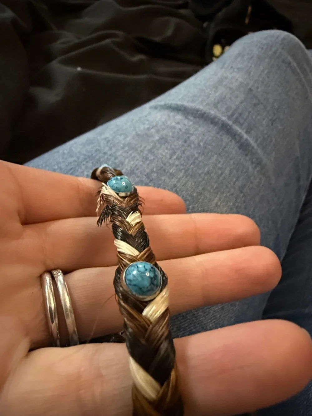 Braided‎ Horsehair Bracelet cowboy collectibles-